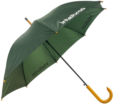 Guarda-chuva Cabo Curvo em Madeira Intelbras