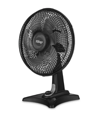 Ventilador de Mesa Multilaser 40CM 127 Volts 135 Watts 6 Pás Multi Turbo Preto - VL401