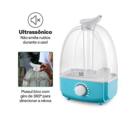 Umidificador de Ar Multilaser Ar Clear  Bivolt 3,2 Litros Branco - HC167