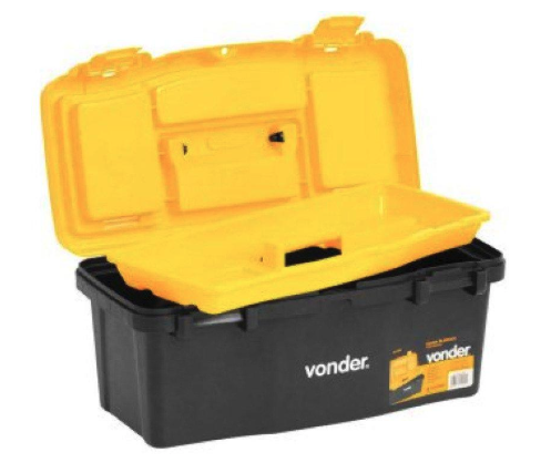 Caixa Para Ferramentas Plástica 40,5 cm x 20,0 cm x 18,0 cm CPV 0405 VONDER 6105405000