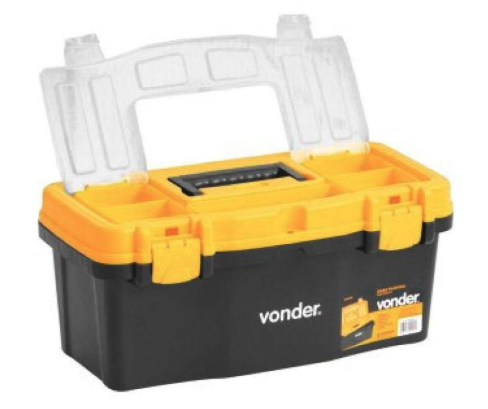 Caixa Para Ferramentas Plástica 40,5 cm x 20,0 cm x 18,0 cm CPV 0405 VONDER 6105405000