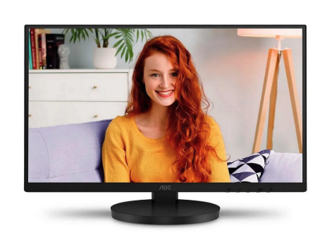Monitor AOC 22B3HMF Tela 21,5 LED IPS Preto com Ajuste de Altura VGA/HDMI