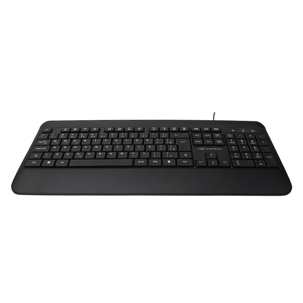 Teclado USB Multimídia C3tech Preto - KB-M100BK