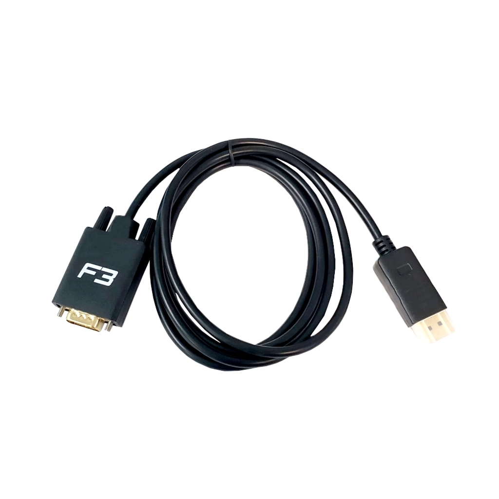 Cabo Displayport Macho x VGA-Macho 1,80 Metros F3 - 1230