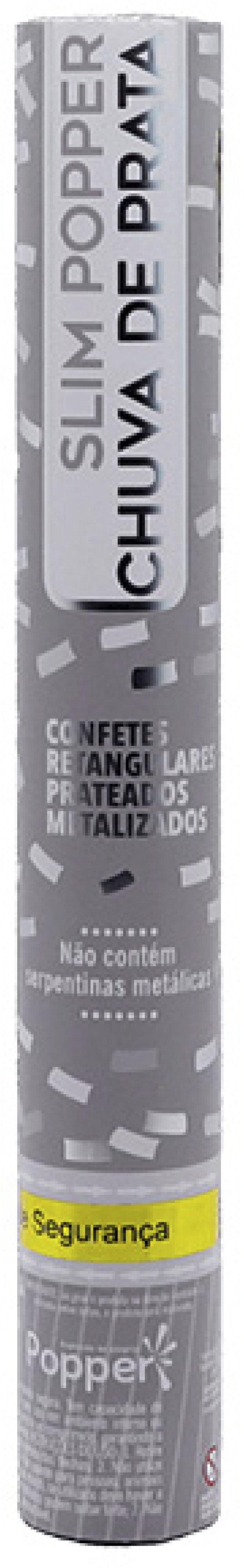 Lança Confete Chuva de Prata Slim Popper 88303