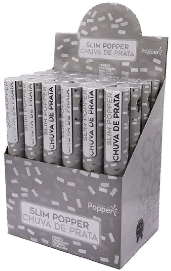 Lança Confete Chuva de Prata Slim Popper 88303