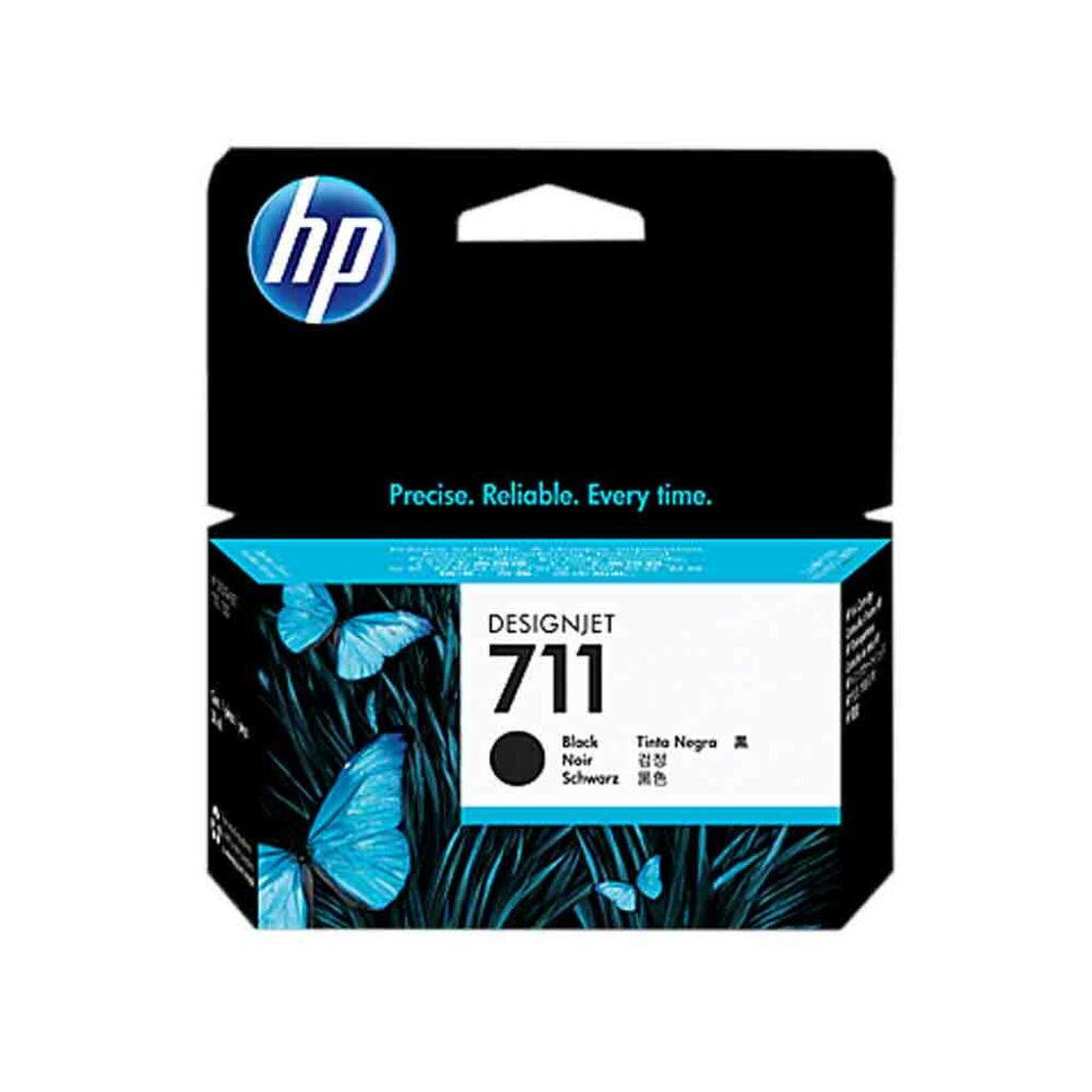 Cartucho de Tinta HP 711 Preto Original - CZ129A - 38 ml para T520, T120, T130
