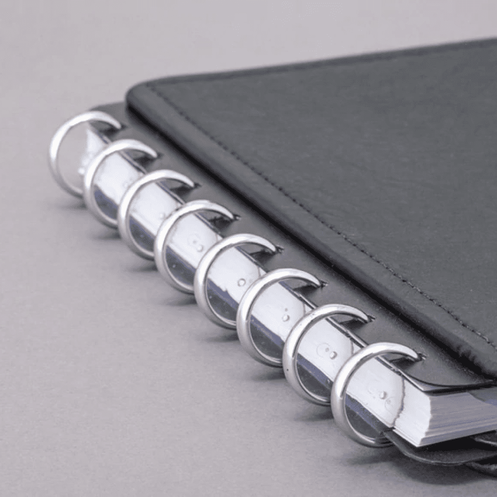 Disco para Caderno Inteligente 12 Discos Médio 23mm com Elástico Prata