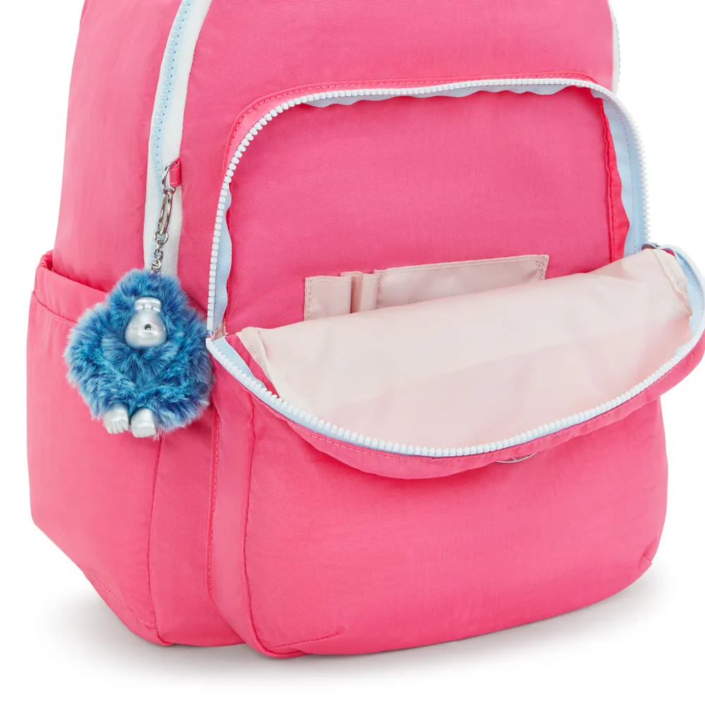 Mochila Kipling Seoul Happy Pink Mix Grande