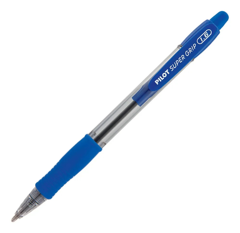 Caneta Esferográfica Pilot Super Grip BPGP-10R-G 1.6mm Azul