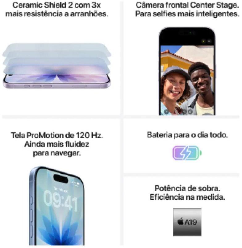 Apple iPhone 17 256 GB Roxo Lavanda 5G