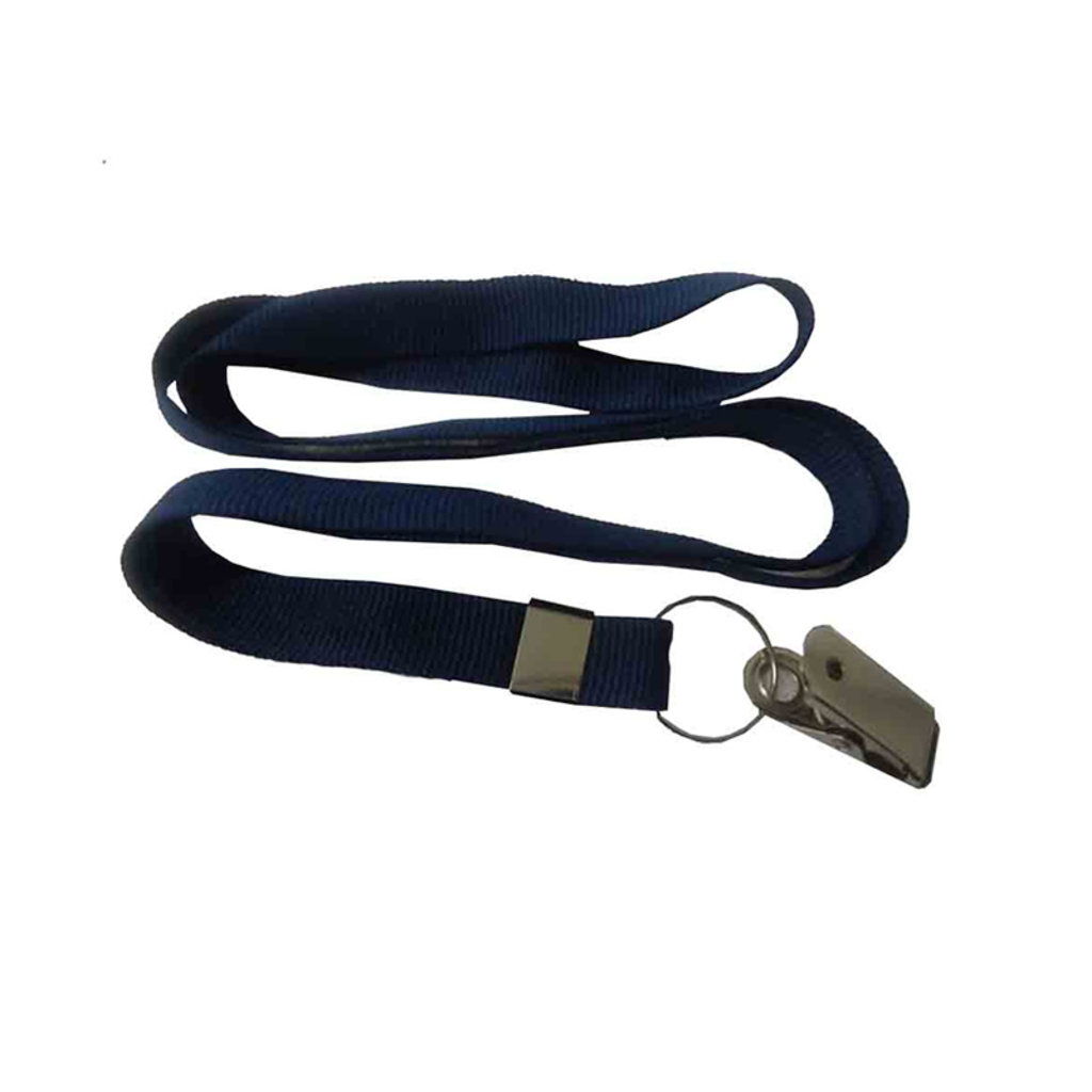 Cordão para Crachá 42cm Azul com Presilha Plastpark Pacote com 10 Unidades - 243