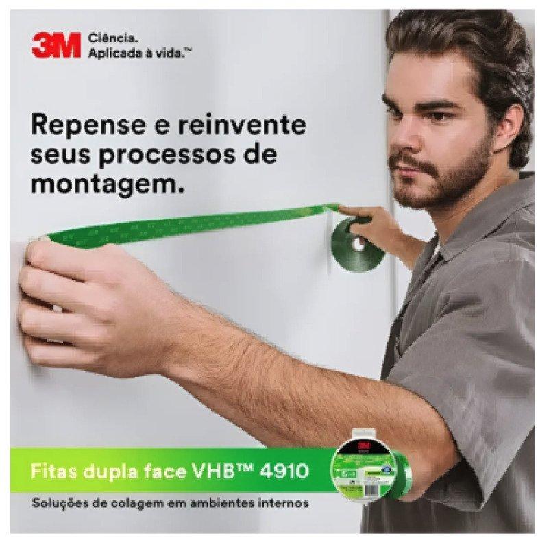 Fita Dupla Face VHB Transferível 12mm x 5m Unitário Fixação Permanente 3M HB004522973