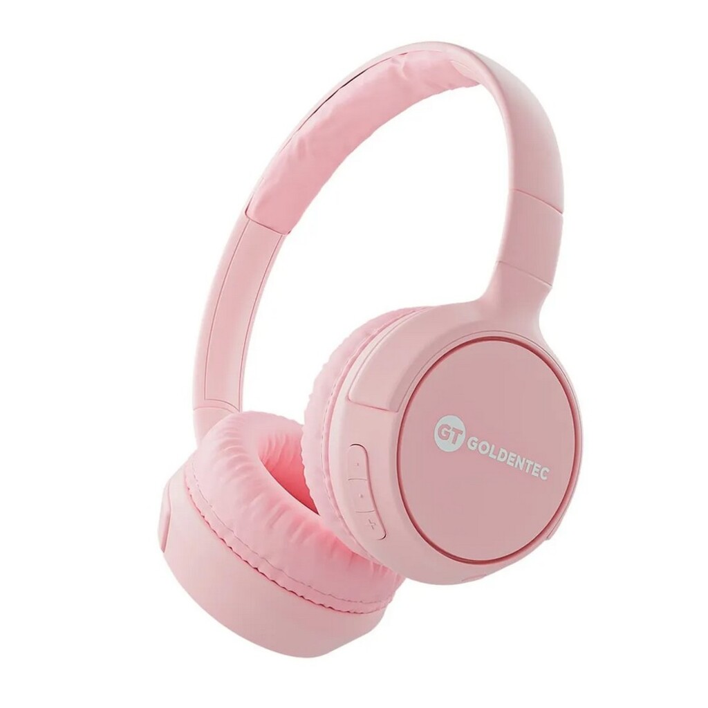 Fone de Ouvido Headset Bluetooth com Microfone e Entrada para Micro Cartão de Memória Rosa GT Go Goldentec - 63285