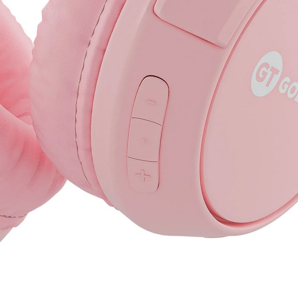 Fone de Ouvido Headset Bluetooth com Microfone e Entrada para Micro Cartão de Memória Rosa GT Go Goldentec - 63285