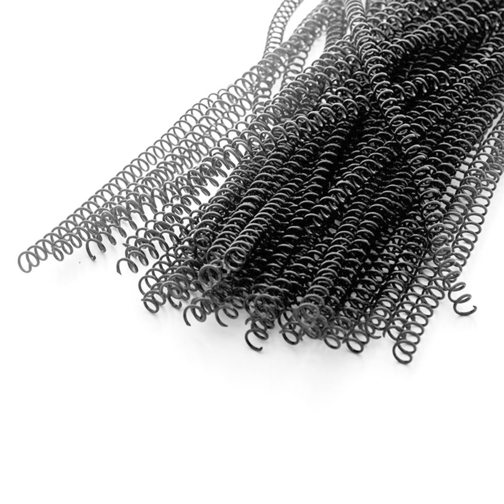 Espiral para Encadernação 12mm Pacote com 100 Unidades Preto - Usa Folien - 7084