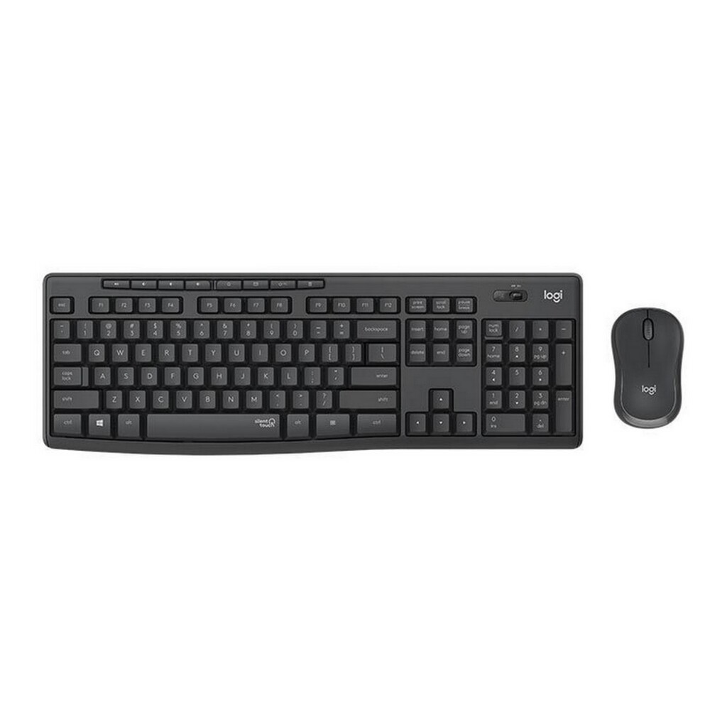 Kit Teclado + Mouse sem Fio Logitech MK295 Preto SILENT WIRELESS 920009793