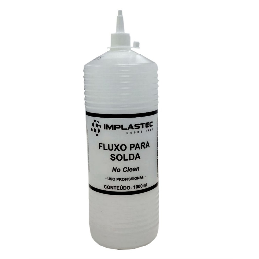 Fluxo para Solda No Clean 1000ml com Bico Aplicador Implastec - PAFS100018CX
