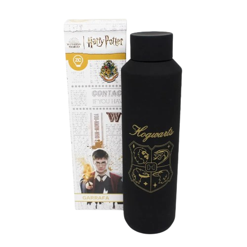 Garrafa ACQUA Hogwarts Harry Potter 600ml Aço inoxidável