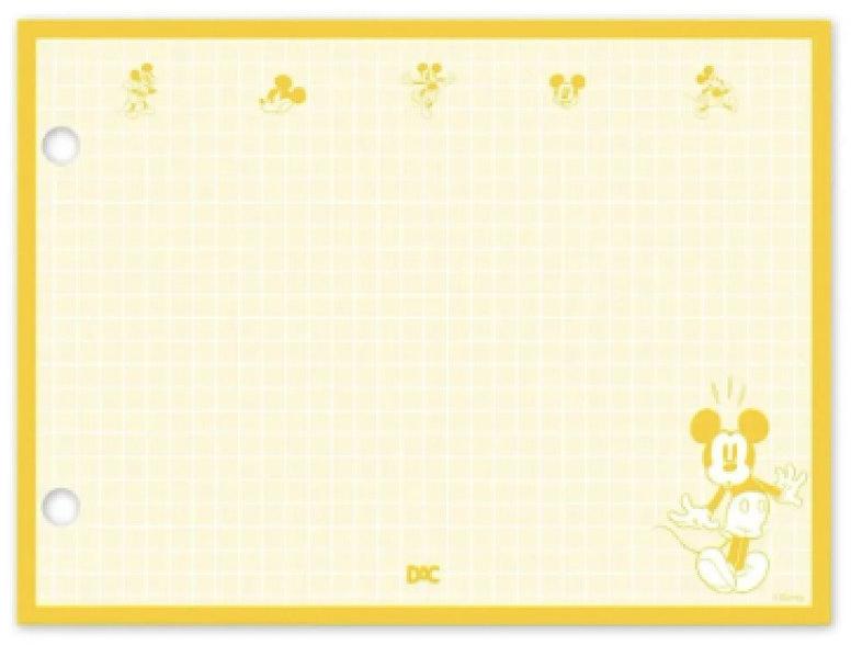 Refil para Fichário DAC Mini Ficheiro Mickey Teen com 80 Folhas