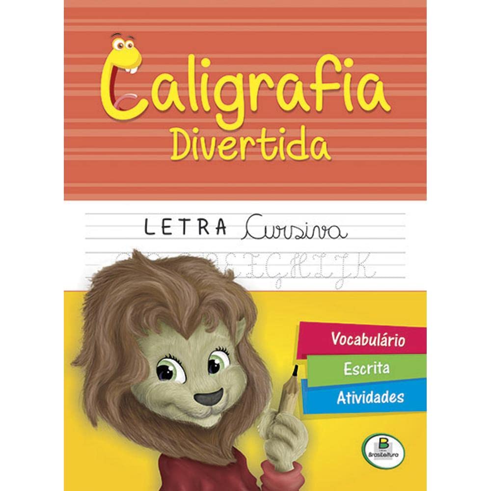 Livro Brasileitura Caligrafia Divertida b Letra Cursiva