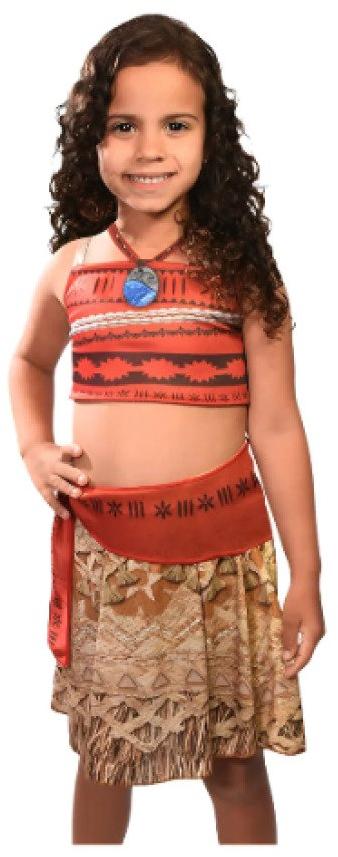 Fantasia Infantil Moana Tam P Clássica Princesas Disney Super Magia