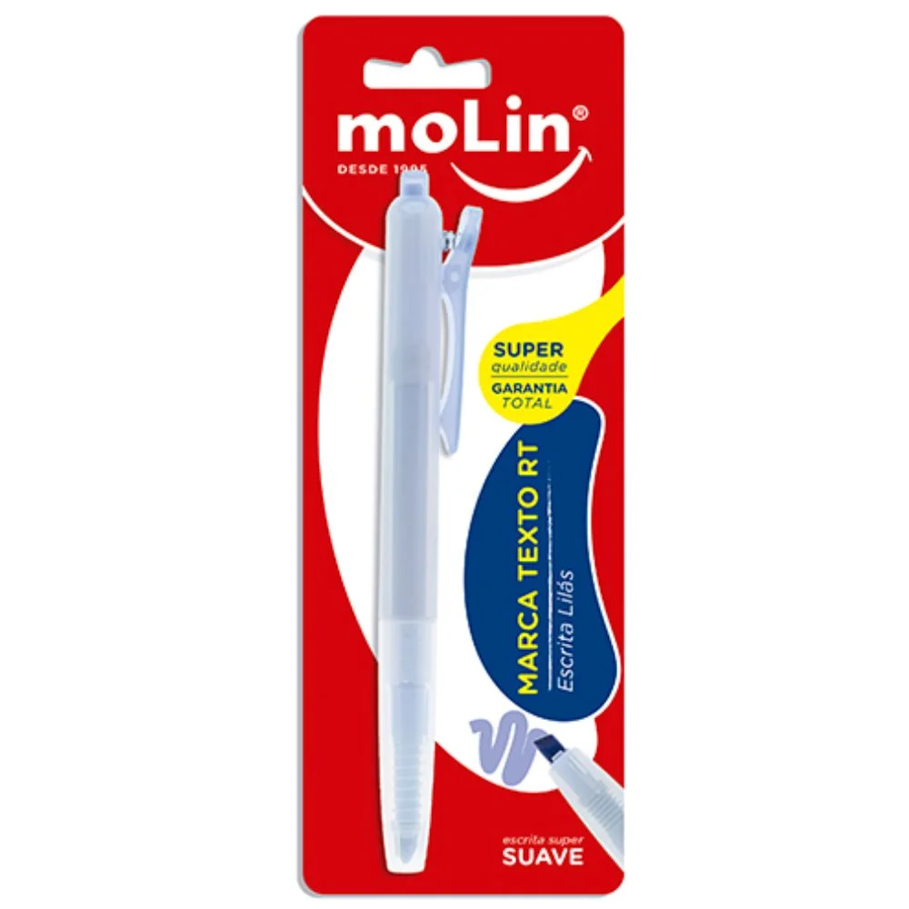Marca Texto Molin Retrátil Cores Unidade