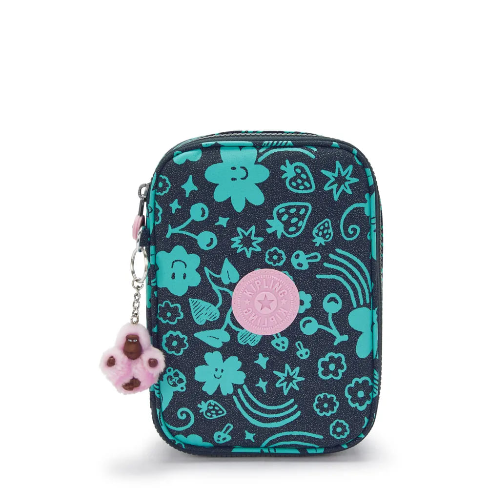 Estojo Kipling Magical Print 100 Pens Estampado Grande