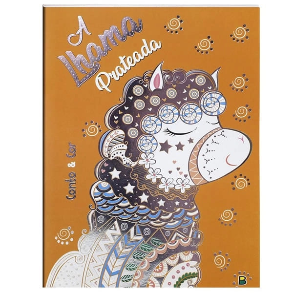 Livro Infantil Todolivo Conto e Cor Lhama Prateada