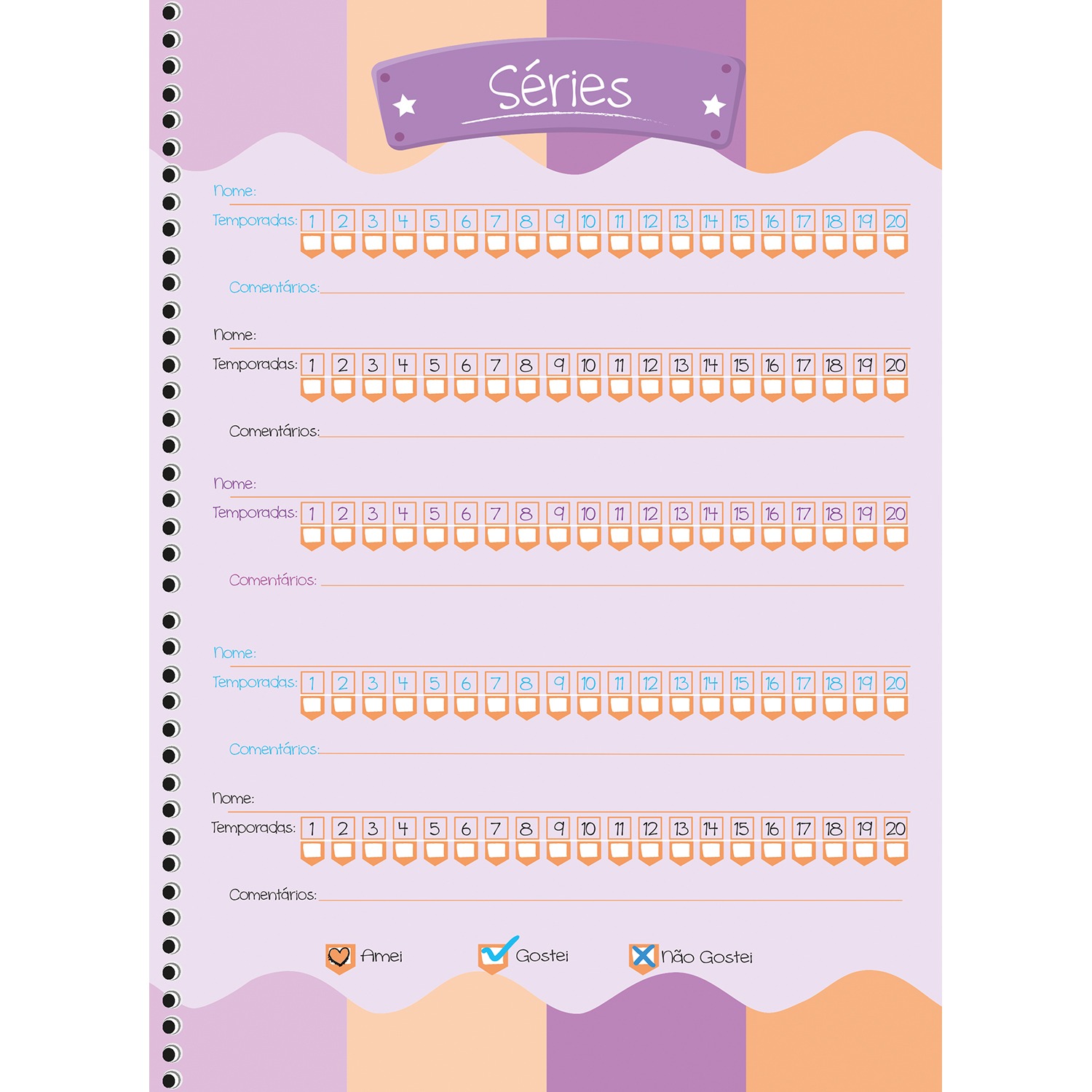 Planner São Domingos My Honey Permanente Espiral 86 Folhas Sortido
