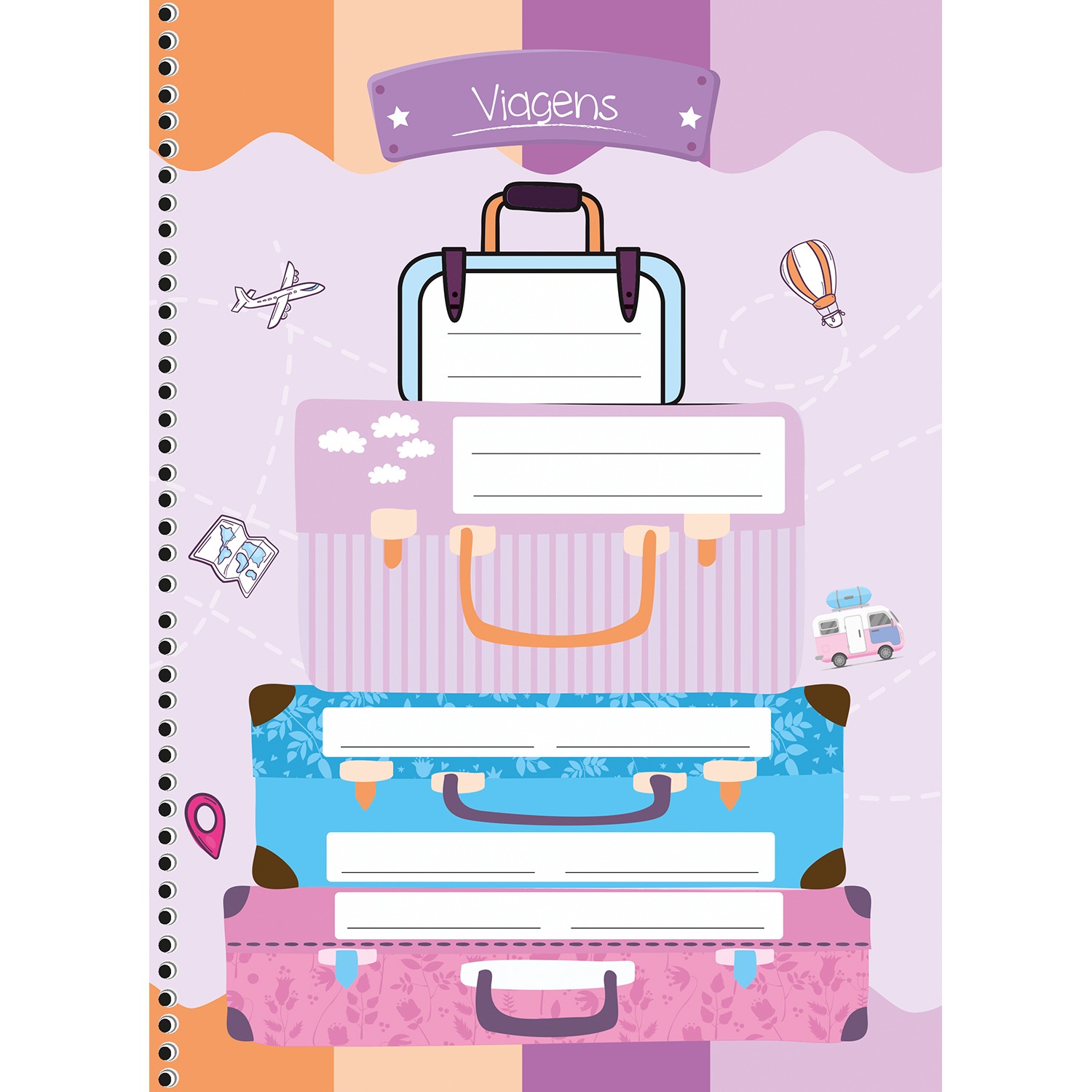 Planner São Domingos My Honey Permanente Espiral 86 Folhas Sortido