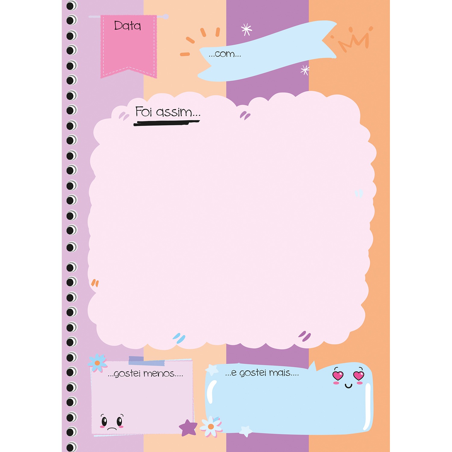 Planner São Domingos My Honey Permanente Espiral 86 Folhas Sortido