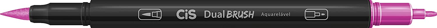 Caneta Brush CIS Dual Estojo com 06 Cores