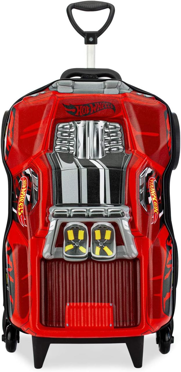 Mochila com Rodas Infantil Diplomata Hot Wheels Dawzilla Tripla Grande