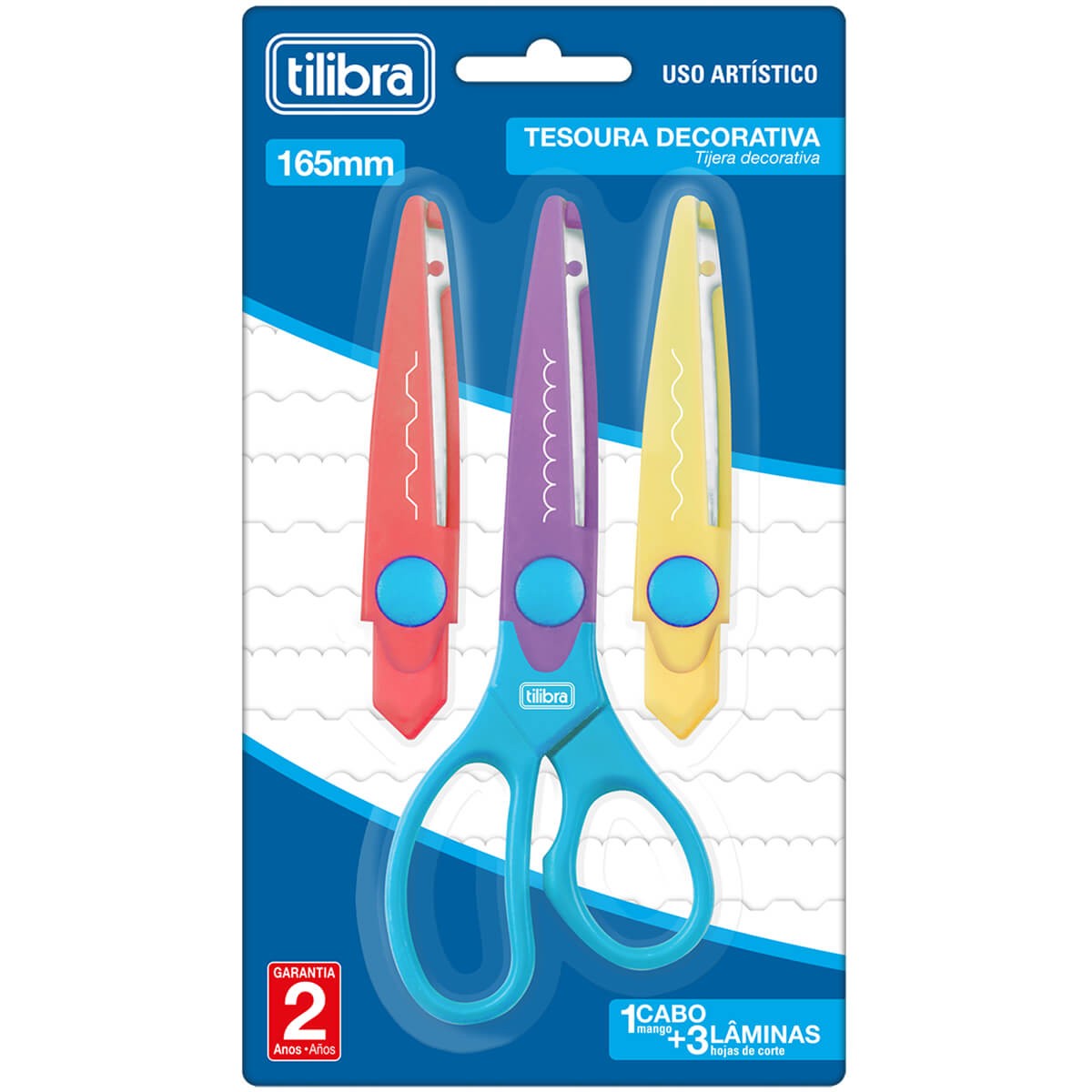 Tesoura Tilibra Decorativa 165mm com Laminas