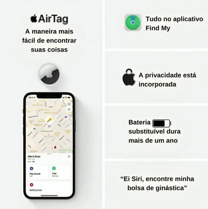 Apple AirTag Rastreador Localizador 1 Unidade
