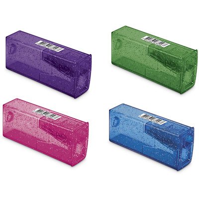 Apontador Faber Castell Glitter com Coletor Sortido