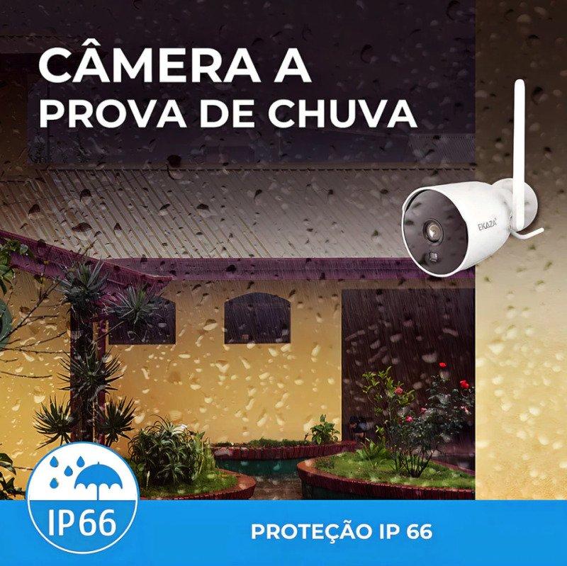 INSTALAÇÃO INCLUSA Câmera Externa Inteligente Ekaza EKJST2233
