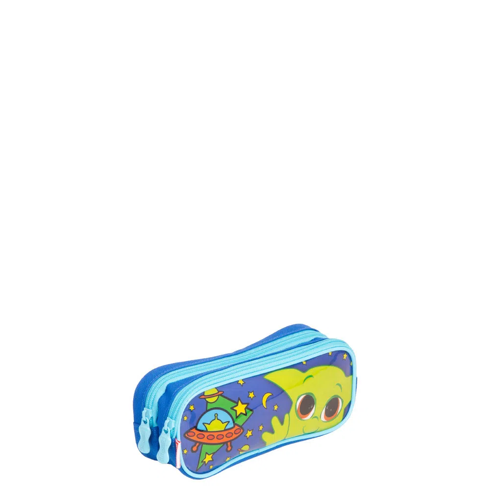 Estojo Escolar Sestini Y Alien 2 Divisórias Colorido