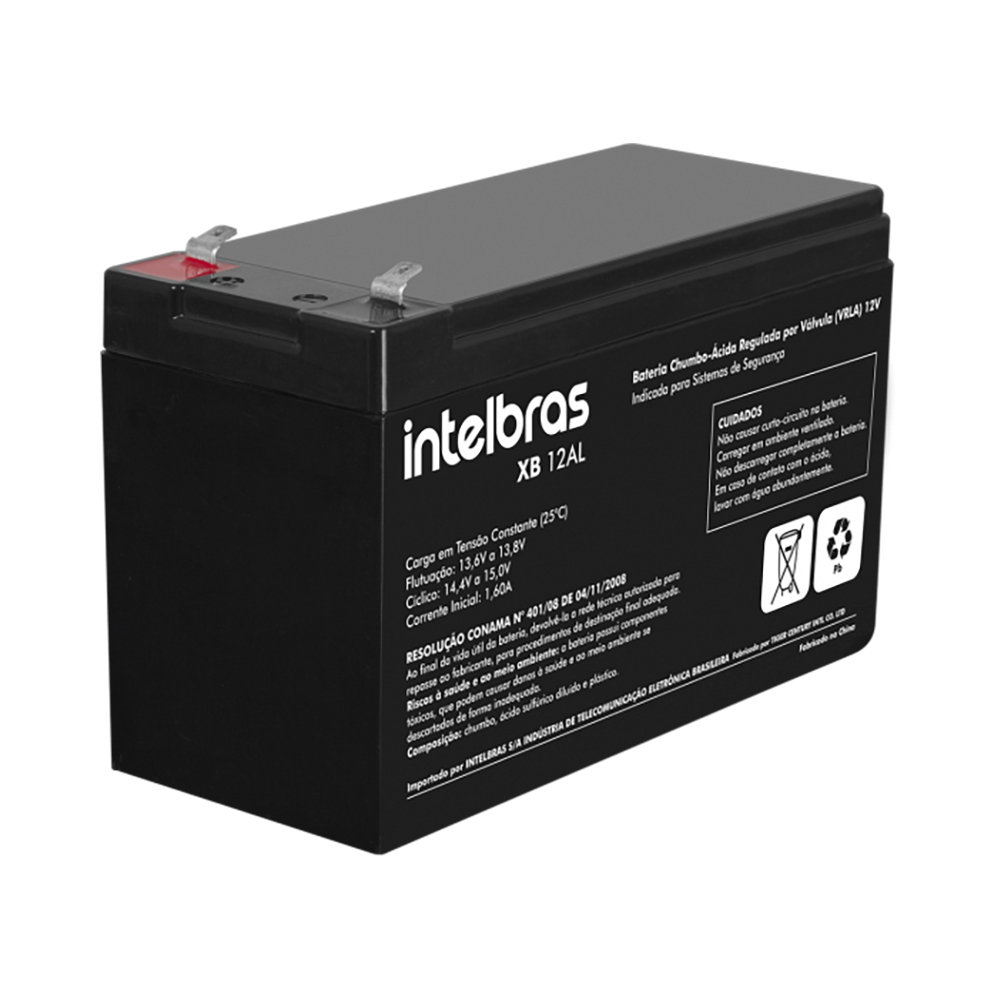 Bateria chumbo-ácido 12V Intelbras XB 12AL