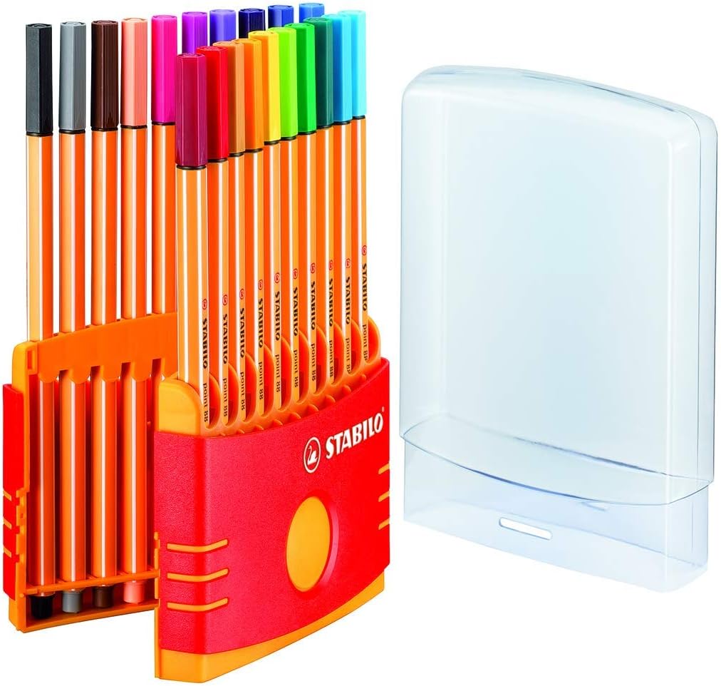 Caneta Hidrográfica Stabilo Point 88 Estojo com 20 Unidades