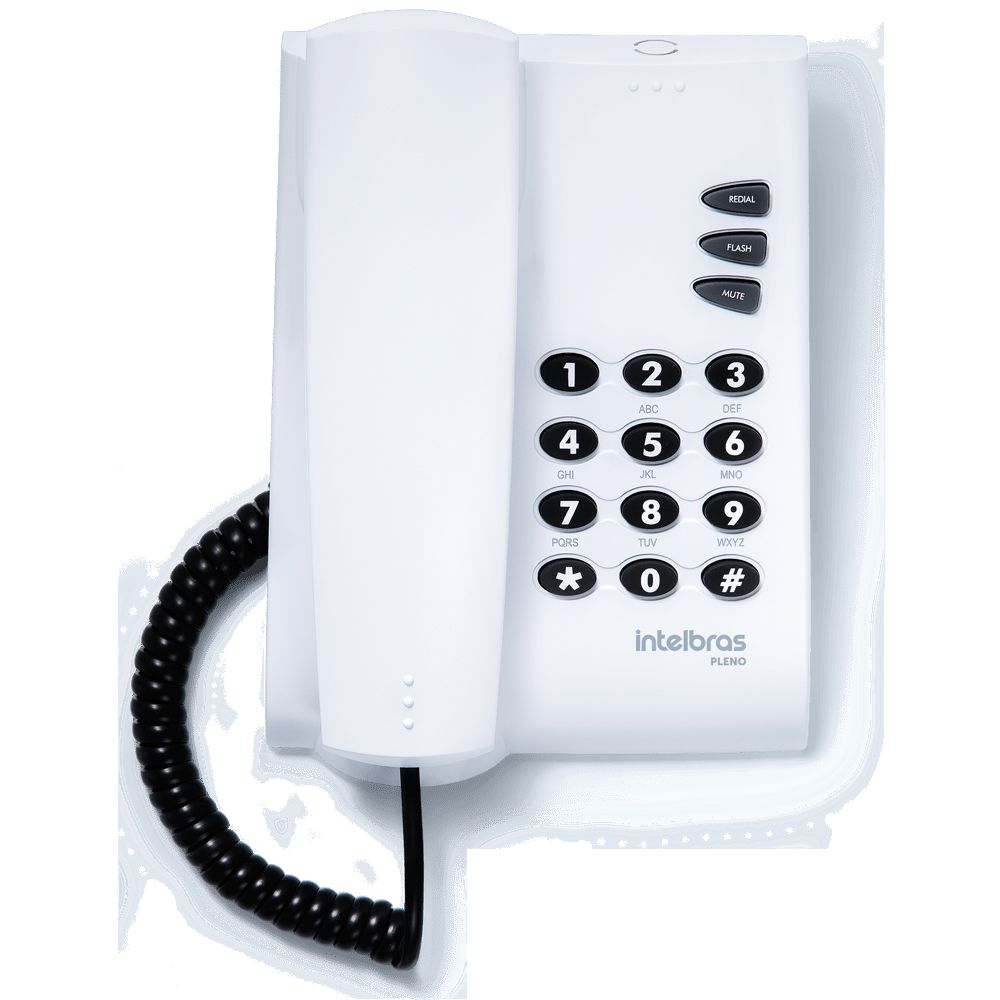 Telefone Intelbras Pleno Sem Chave Cinza