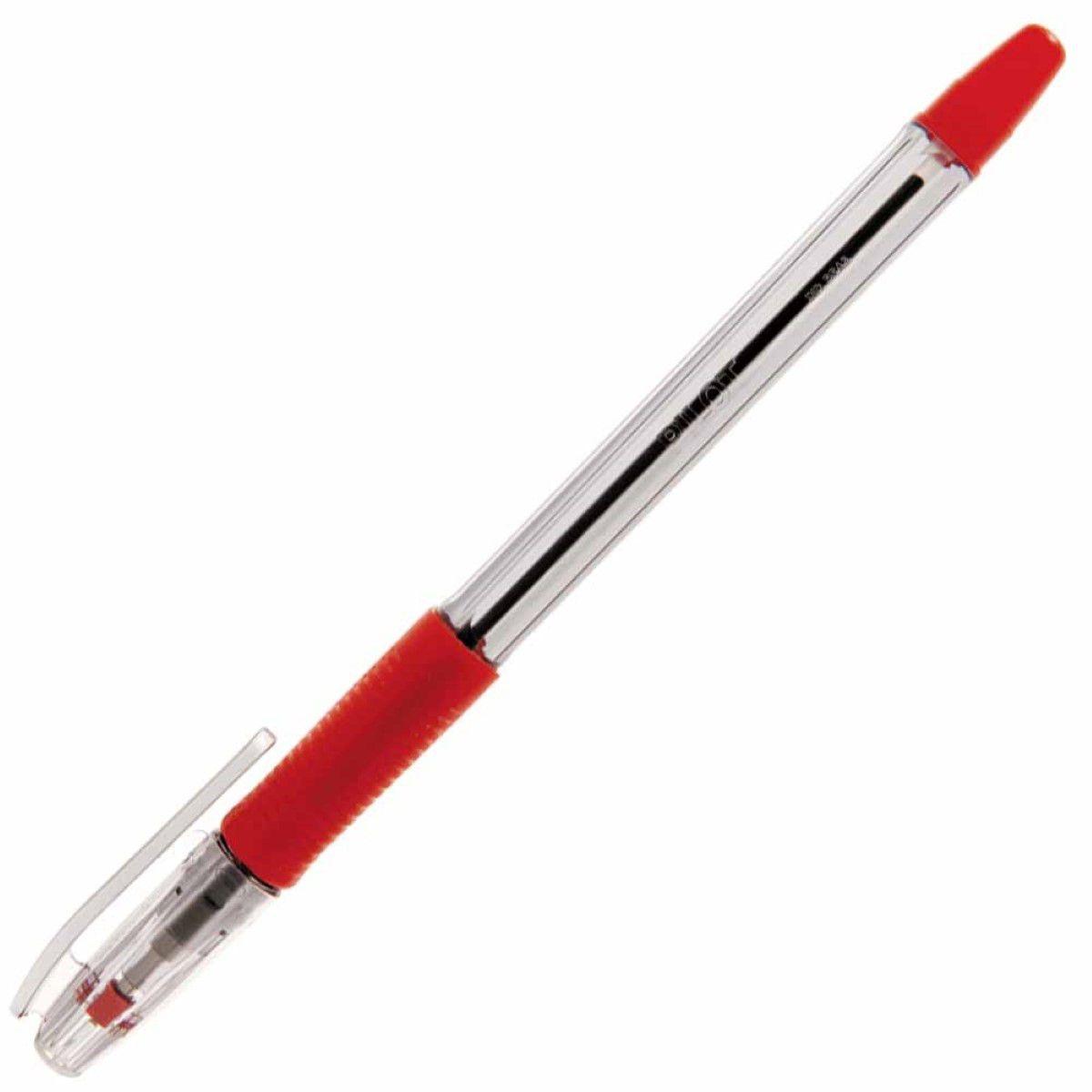 Caneta Esferográfica BPS-Grip 1.0 Pilot Ponta de Aço Inox Vermelha