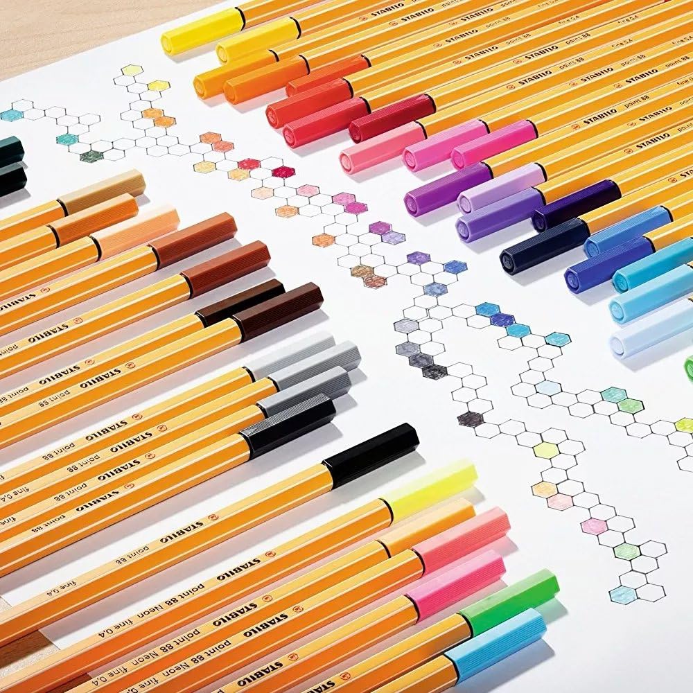 Caneta Hidrográfica Stabilo Point 88 Estojo com 20 Unidades