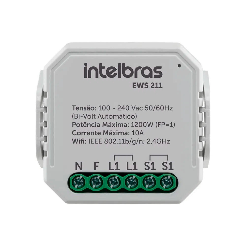 Controlador de Ambientes 1 Interruptor Smart Wi-Fi Intelbras EWS 211