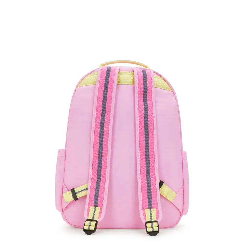 Mochila Kipling Seoul Cotton Candy Grande Rosa