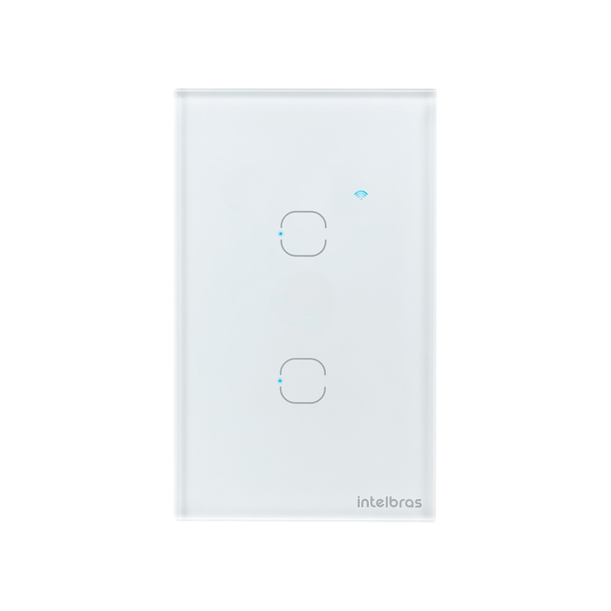 Interruptor Smart Wi-Fi Touch 2 Teclas Intelbras EWS 1002 Branco