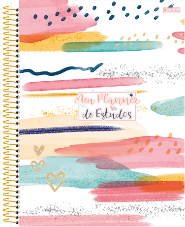 Planner São Domingos de Estudos Permanente Espiral 84 Folhas Sortido