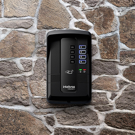 Central + Porteiro Coletivo Interligável Collective 4i Intelbras