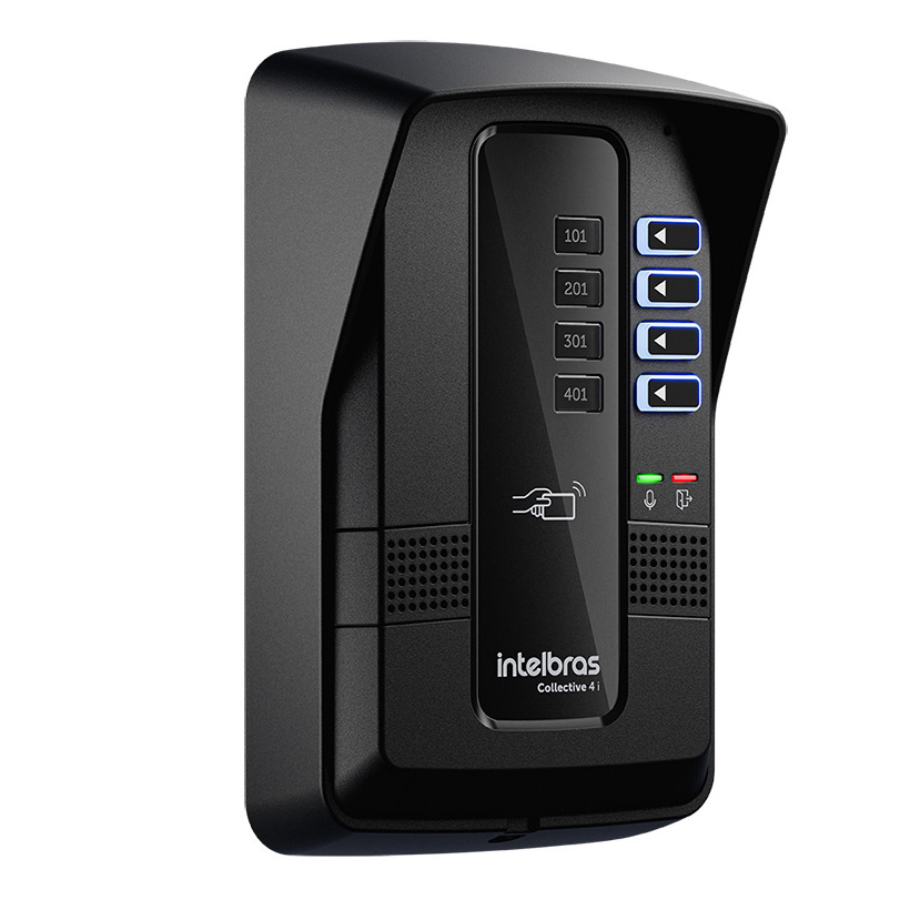 Central + Porteiro Coletivo Interligável Collective 4i Intelbras